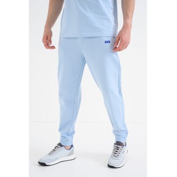 Pantaloni de trening din bumbac Napin - Albastru deschis