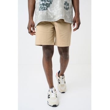 Pantaloni scurti chino cu buzunare laterale - Bej nisip