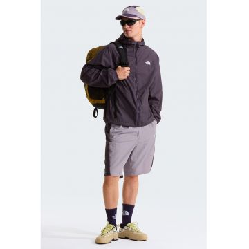 Pantaloni scurti relaxed fit din nailon cu o curea - Violet prafuit