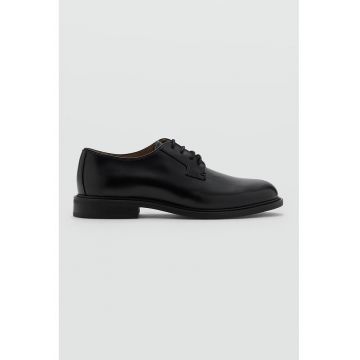 Pantofi derby din piele - Negru