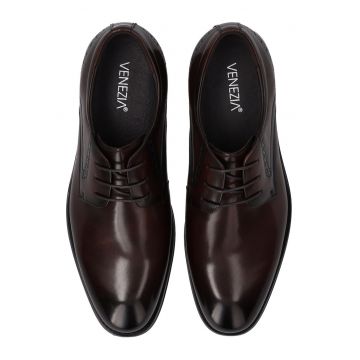 Pantofi din piele naturala Derby