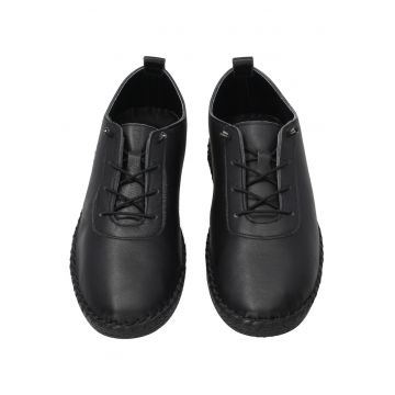 Pantofi sport din piele naturala cu profilul jos