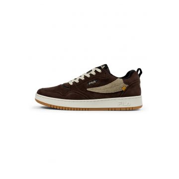 Pantofi sport low-cut din piele intoarsa - Maro inchis