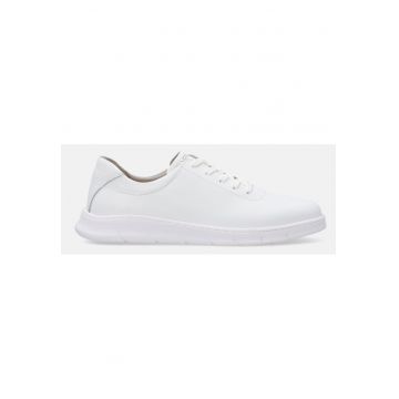 Pantofi sport wedge uni din piele