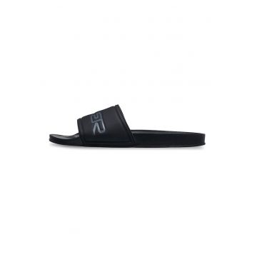 Papuci cu logo - Negru
