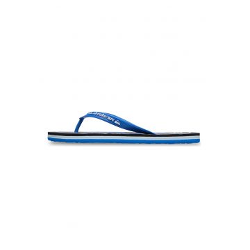 Papuci flip-flop cu logo - Alb/Albastru