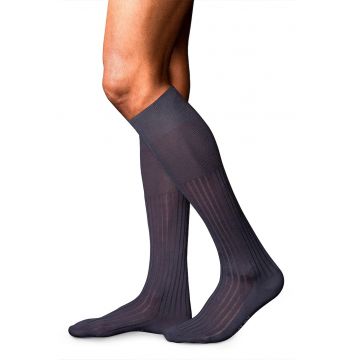 Sosete lungi pana la genunchi No. 10 Pure Fil d´Écoss - Albastru prafuit