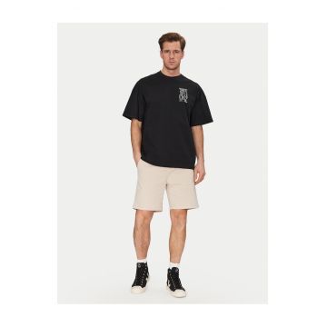 Tricou barbat Resterods - negru - din bumbac