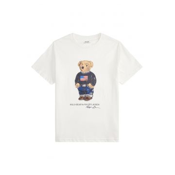 Tricou barbatesc -  casual - bumbac - alb