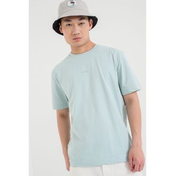 Tricou cu decolteu la baza gatului - Turcoaz