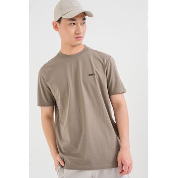 Tricou cu decolteu la baza gatului - Verde masliniu