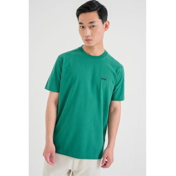 Tricou cu decolteu la baza gatului - Verde