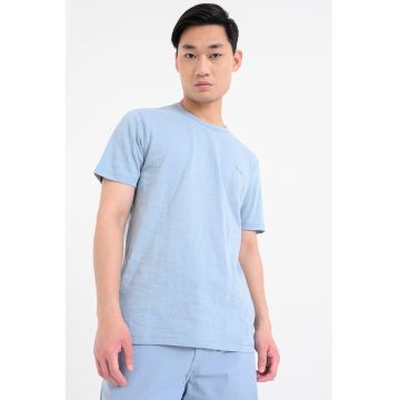 Tricou din bumbac Tegood - Albastru stins