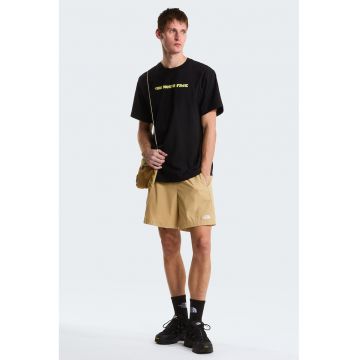 Tricou lejer din bumbac cu logo Twist - Negru/Galben