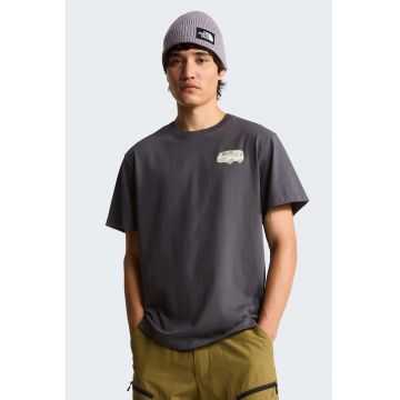 Tricou lejer din bumbac Van Life - Verde pal/Gri antracit/Verde fistic