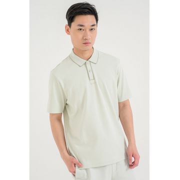Tricou polo de bumbac Dalumo - Verde pal