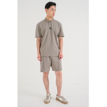 Tricou polo regular-fit de bumbac Deabono - Grej
