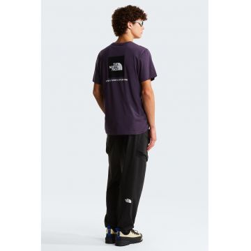 Tricou regular fit cu imprimeu logo pe piept Evolution Box - Violet