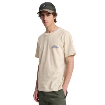 Tricou regular fit cu imprimeu tropical Barrel Paradise - Verde/Bej/Albastru