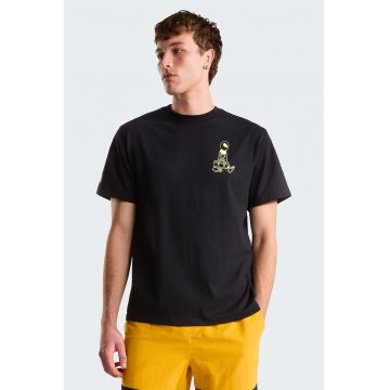 Tricou relaxed fit Alien - Negru/Verde fistic