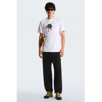 Tricou relaxed fit Donkey - Maro deschis/Verde englez/Alb optic