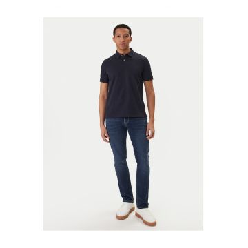 Blugi barbati -  fermoar - albastru - 82% bumbac - - Albastru
