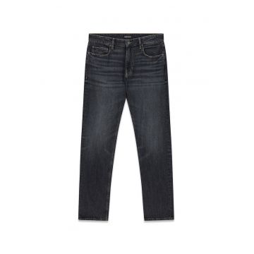Blugi slim fit - Alb murdar/Gri antracit
