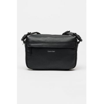 Geanta crossbody textila - Negru