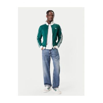 Hanorac barbati -  slim fit - verde - 52% bumbac - 48% poliester reciclat -