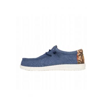 Mocasini Barbati Spuma EVA - Wally Palm Jute - Albastru - Albastru