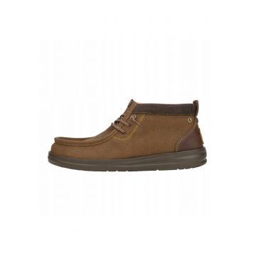 Mocasini din piele pentru Barbati -  Wally Grip Workwear - Maro - Maro