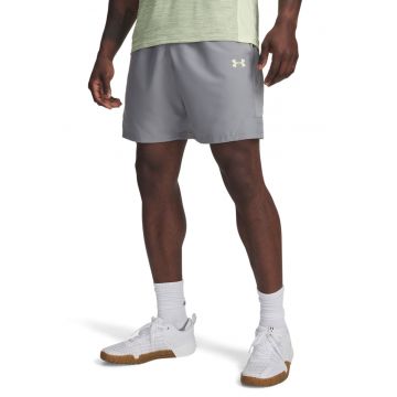 Pantaloni scurti cu croiala lejera si talie elastica - pentru fitness Tech Utility - Gri/Mint