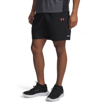 Pantaloni scurti cu croiala lejera si talie elastica - pentru fitness Tech Utility - Rosu/Negru