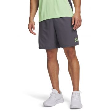 Pantaloni scurti cu imprimeu logo - pentru fitness Tech - Gri antracit