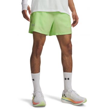 Pantaloni scurti pentru alergare Launch 5'' - Verde neon
