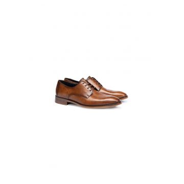 Pantofi eleganti barbati  ODIL din piele naturala - maro - 41 EU - cu siret