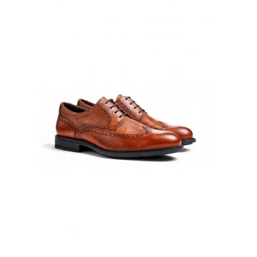 Pantofi  KALEB piele maro - Maro