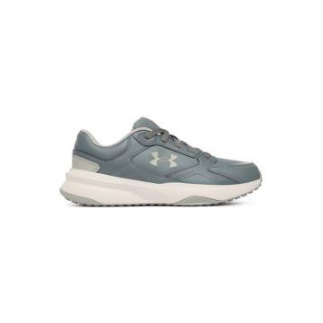 Pantofi sport barbati -  gri - piele naturala si textil