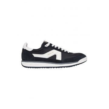Pantofi sport cu insertii de piele intoarsa SKX 92 Spective - Alb/Negru/Albastru ultramarin