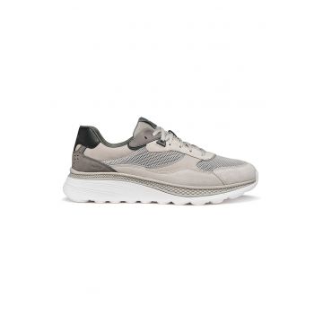 Pantofi sport Spherica Actif x1 din plasa cu insertii din piele - Gri