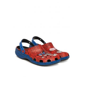 Saboti -  Print cu Spider-Man - Albastru/Rosu - Plastic - Rosu/Albastru