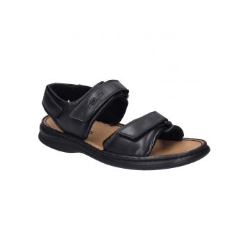 Sandale bărbați - piele naturală - - Negru
