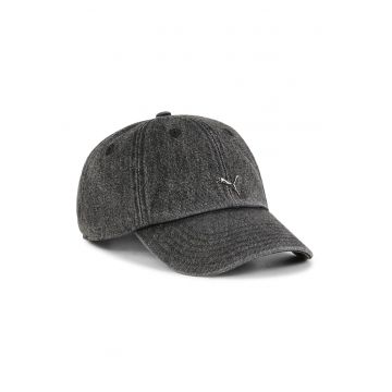 Sapca din denim cu logo Essentials