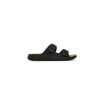 Slapi barbati  50098402001 - Piele naturala - Negru - Negru