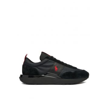 Tenisi barbati -  piele naturala - negru - stil modern - confortabil