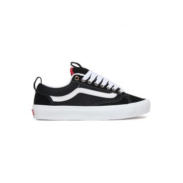 Tenisi unisex -  piele naturala - negru - material textil
