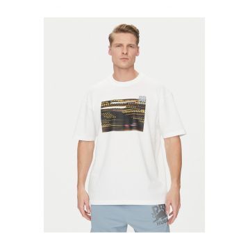 Tricou barbati  alb - bumbac - imprimeu