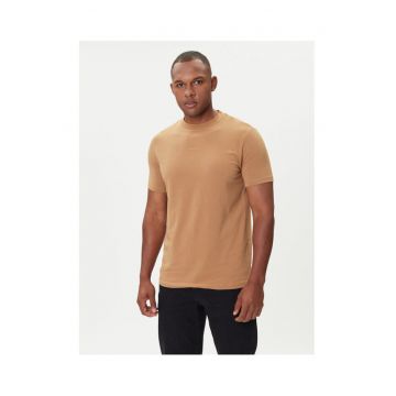 Tricou barbati  camel - bumbac