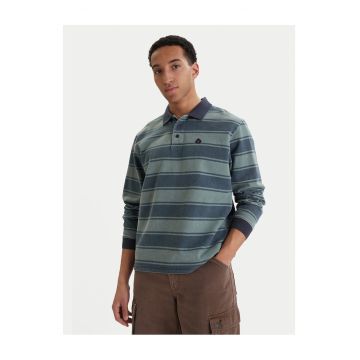 Tricou barbati -  dungi - verde - bumbac