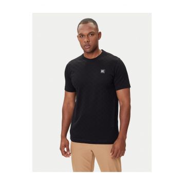 Tricou barbati  negru - bumbac - logo